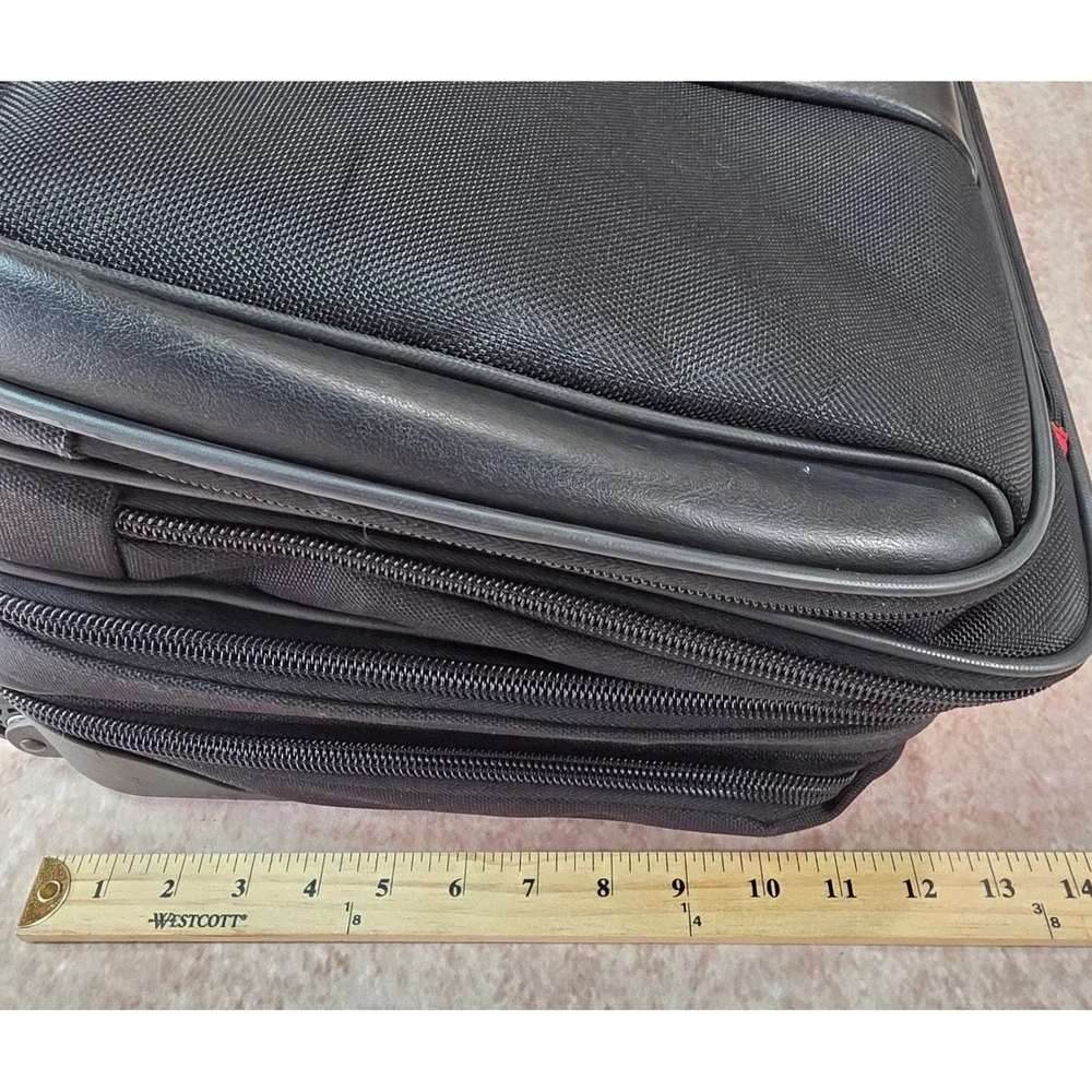 Wenger Swiss Army Patriot 17 Rolling Laptop Briefcase Wheeled Case Black